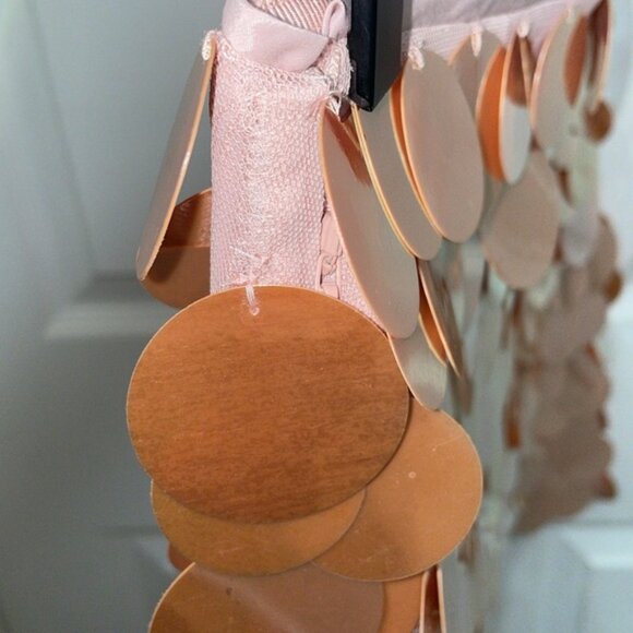 NWT J.Crew Collection Circle Sequin Mini Skirt in Peachy Pink - Picture 10 of 14